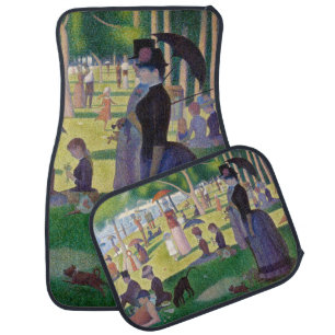 Georges Seurat - A Sunday on La Grande Jatte Car Floor Mat