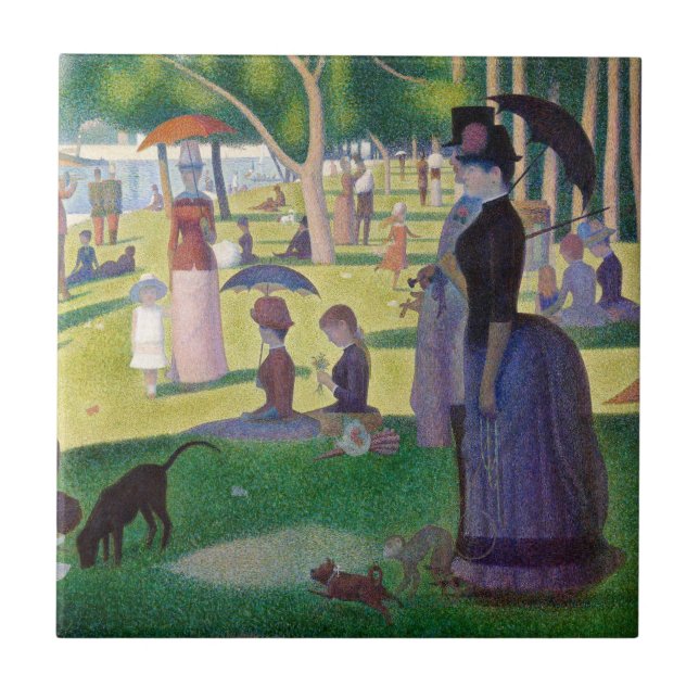 Georges Seurat - A Sunday on La Grande Jatte Ceramic Tile (Front)