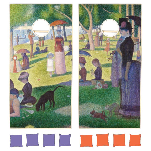 Georges Seurat - A Sunday on La Grande Jatte Cornhole Set (Set)