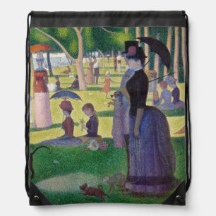 Georges Seurat - A Sunday on La Grande Jatte Drawstring Bag