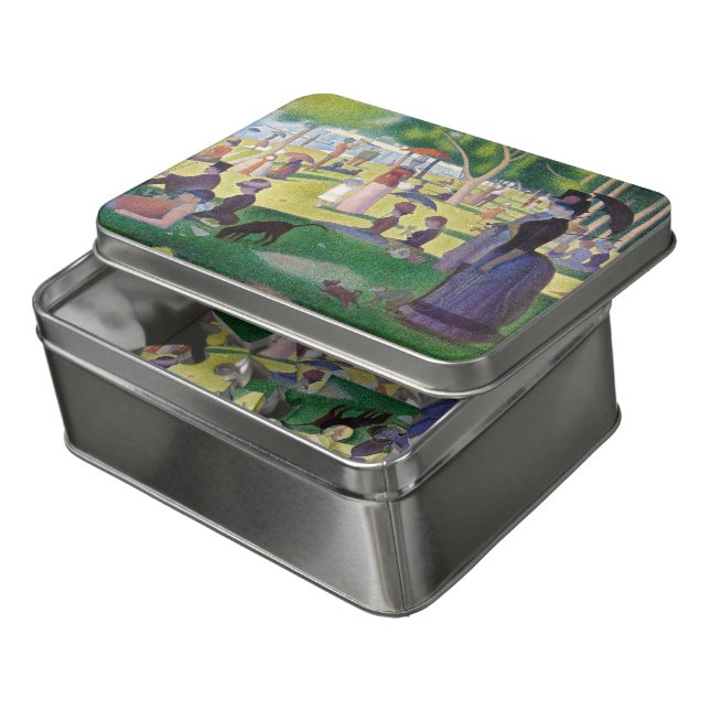 Georges Seurat - A Sunday on La Grande Jatte Jigsaw Puzzle (Lid Open)