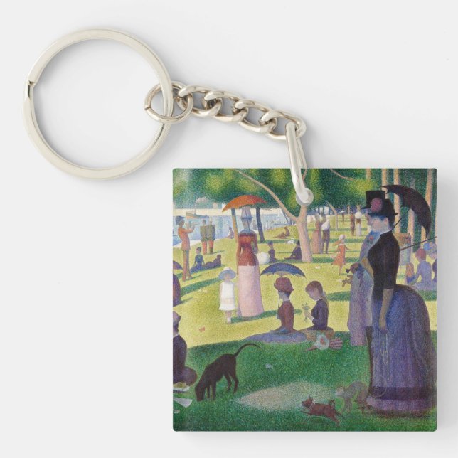 Georges Seurat - A Sunday on La Grande Jatte Keychain (Front)