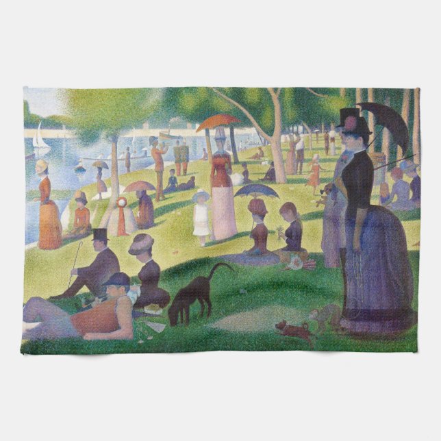 Georges Seurat - A Sunday on La Grande Jatte Kitchen Towel (Horizontal)