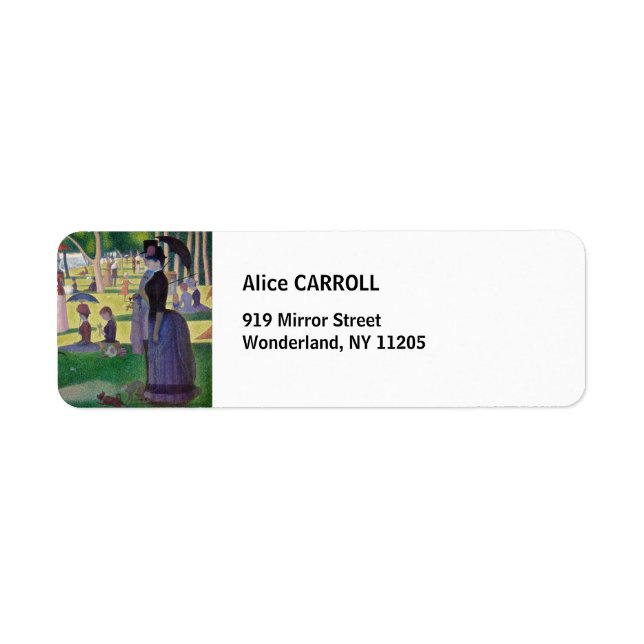Georges Seurat - A Sunday on La Grande Jatte Label (Front)