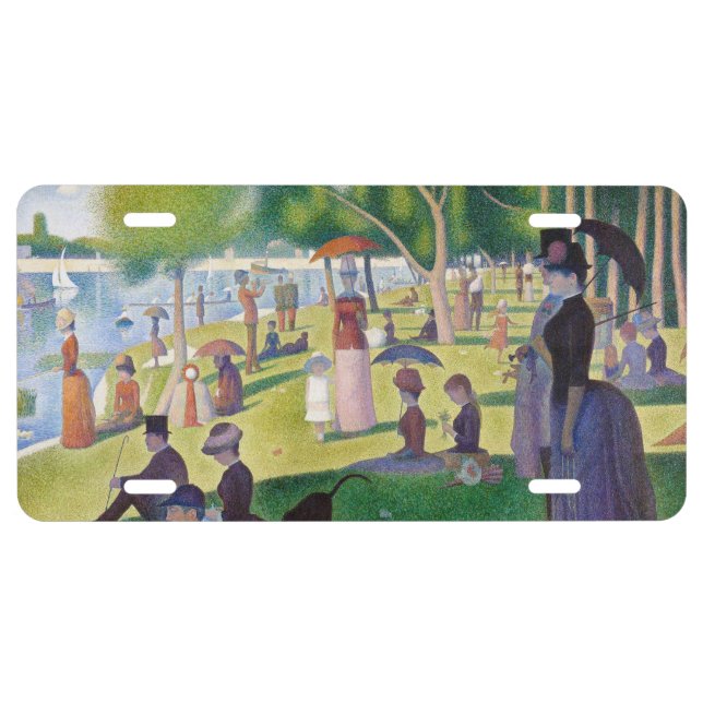 Georges Seurat - A Sunday on La Grande Jatte License Plate (Front)