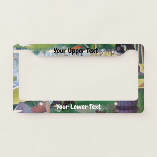 Georges Seurat _ A Sunday on La Grande Jatte License Plate Frame