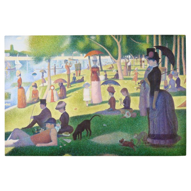 Georges Seurat - A Sunday on La Grande Jatte Metal Print (Front)