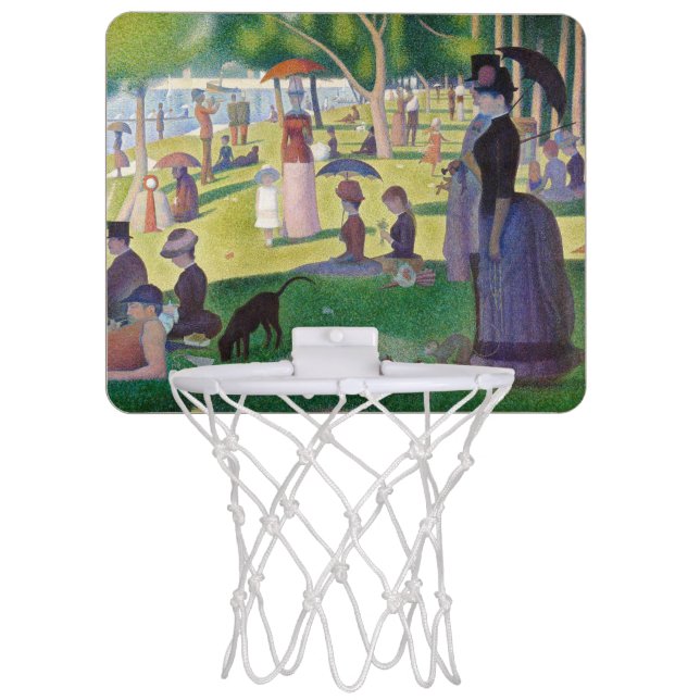 Georges Seurat - A Sunday on La Grande Jatte Mini Basketball Hoop (Front)