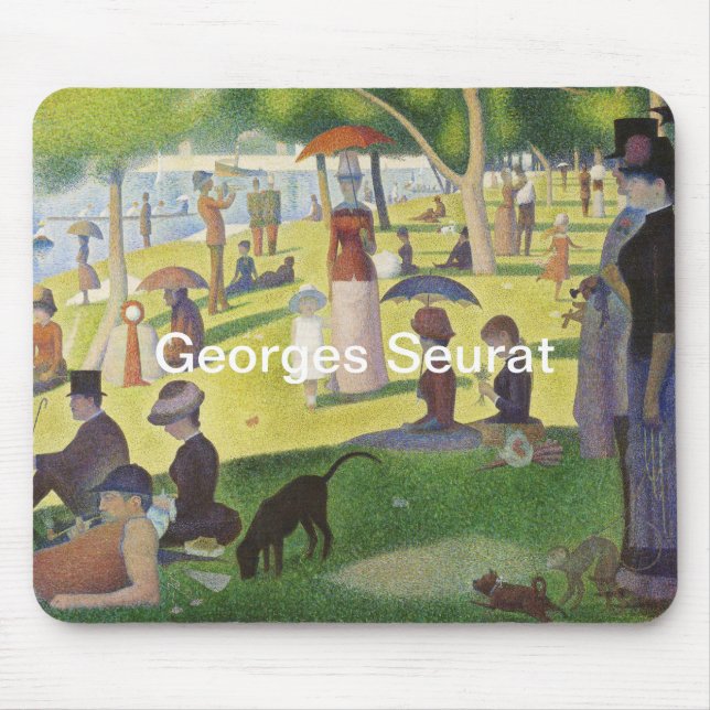 Georges Seurat A Sunday on La Grande Jatte Mouse Pad (Front)