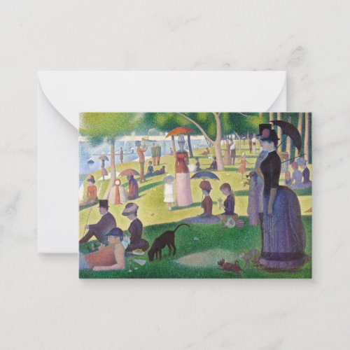 Georges Seurat _ A Sunday on La Grande Jatte Note Card