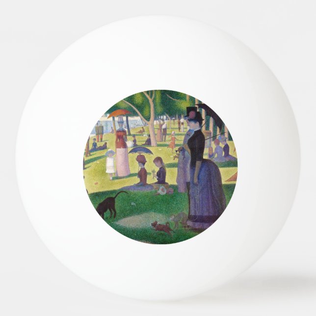 Georges Seurat - A Sunday on La Grande Jatte Ping Pong Ball (Front)