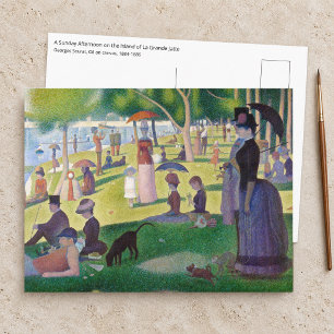 Georges Seurat - A Sunday on La Grande Jatte Postcard