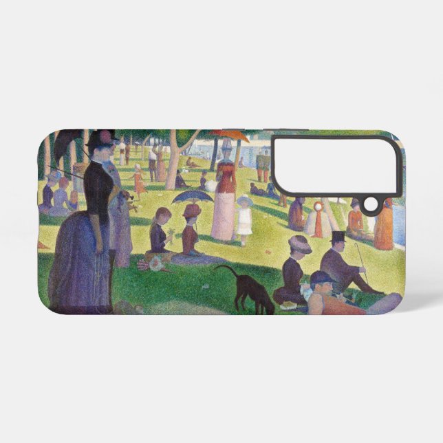 Georges Seurat - A Sunday on La Grande Jatte Samsung Galaxy Case (Back Horizontal)