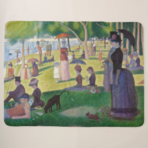 Georges Seurat - A Sunday on La Grande Jatte Sherpa Blanket