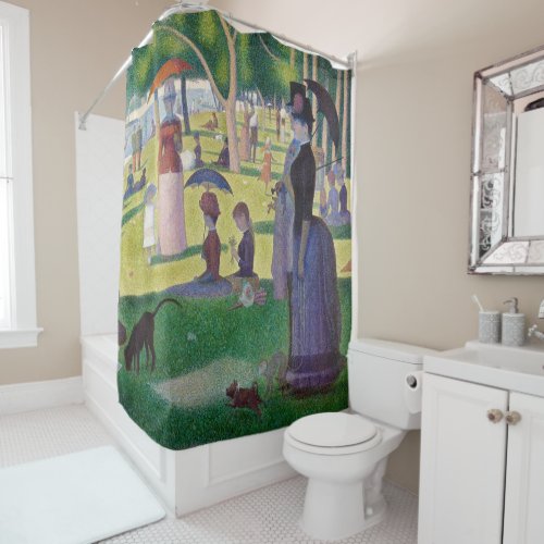 Georges Seurat _ A Sunday on La Grande Jatte Shower Curtain