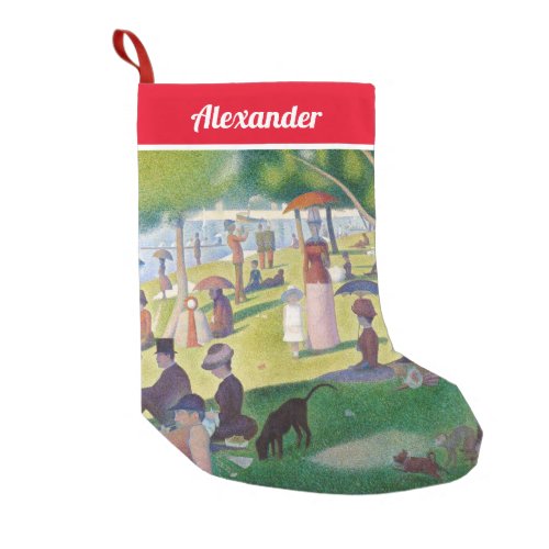 Georges Seurat _ A Sunday on La Grande Jatte Small Christmas Stocking