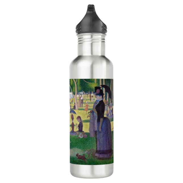 Georges Seurat - A Sunday on La Grande Jatte Stainless Steel Water Bottle (Right)
