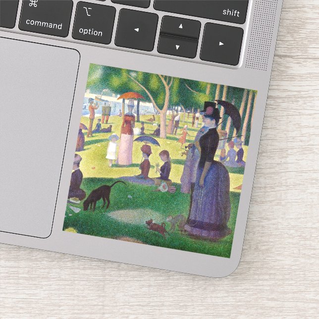 Georges Seurat - A Sunday on La Grande Jatte Sticker (Detail)