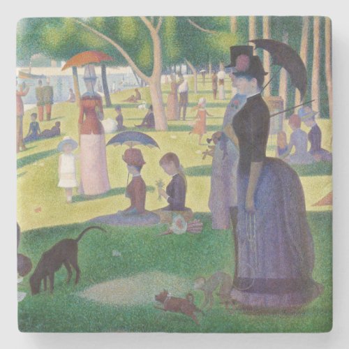 Georges Seurat _ A Sunday on La Grande Jatte Stone Coaster