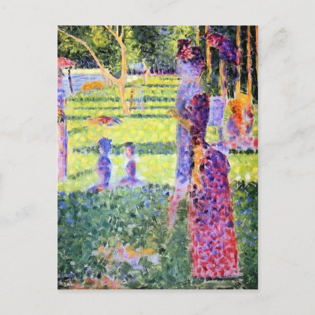 Georges Seurat - A Sunday on La Grande Jatte study Postcard (Front)