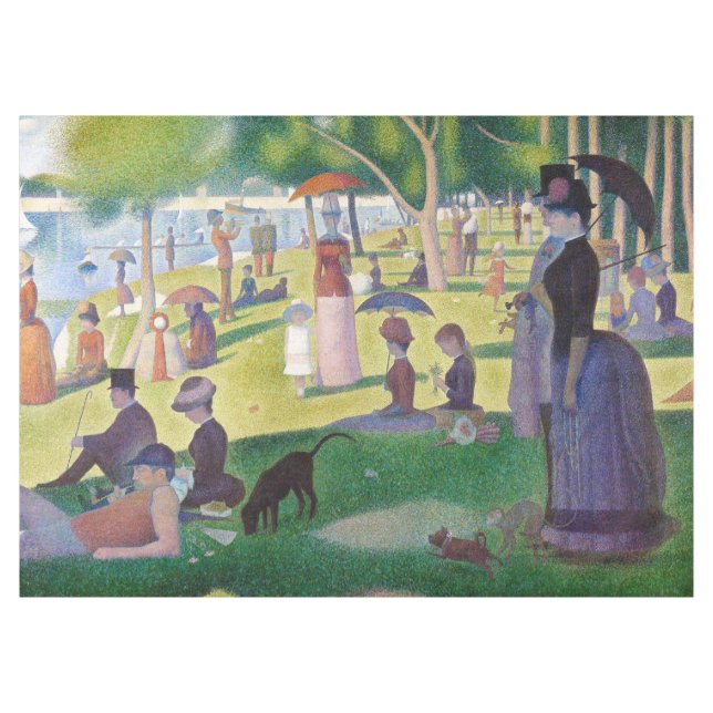 Georges Seurat - A Sunday on La Grande Jatte Tablecloth (Front (Horizontal))