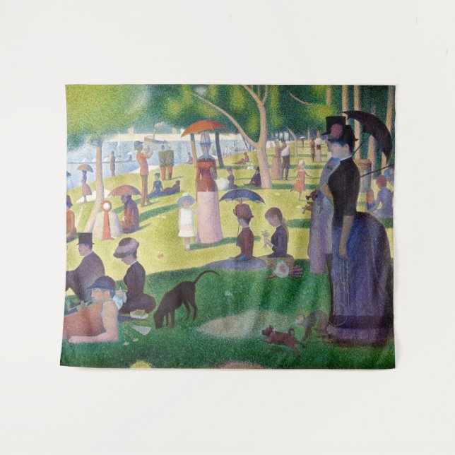 Georges Seurat - A Sunday on La Grande Jatte Tapestry (Front (Horizontal))