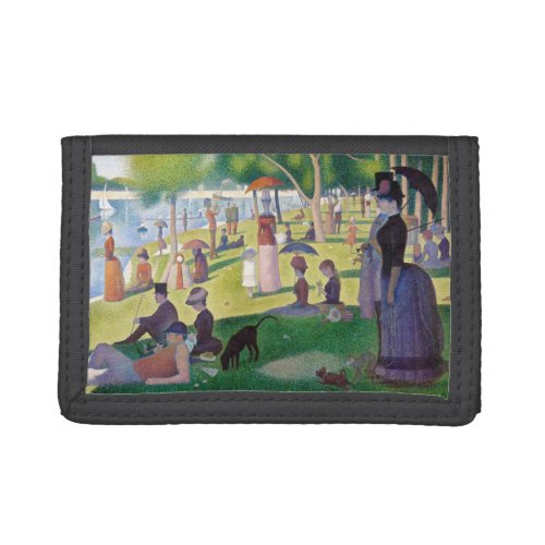 Georges Seurat _ A Sunday on La Grande Jatte Trifold Wallet