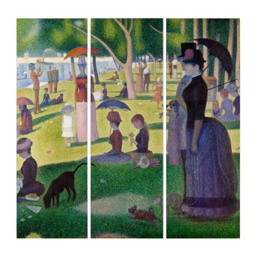 Georges Seurat _ A Sunday on La Grande Jatte Triptych