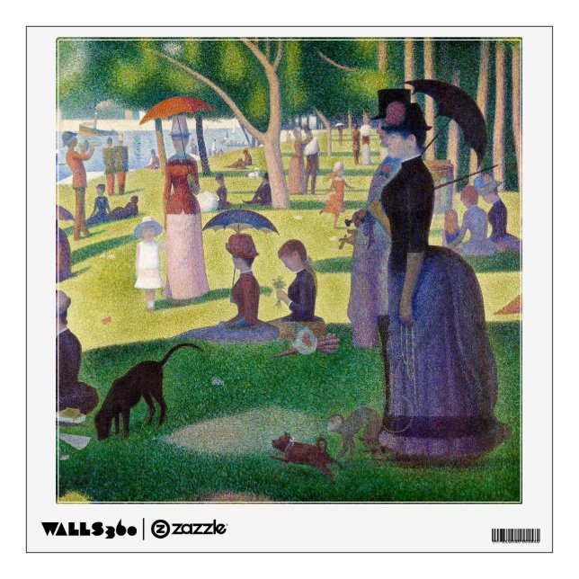 Georges Seurat - A Sunday on La Grande Jatte Wall Decal (Front)
