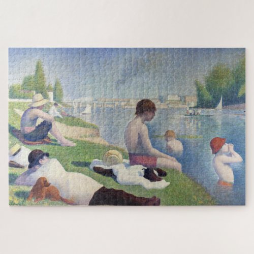 Georges Seurat _ Bathers at Asnieres Jigsaw Puzzle