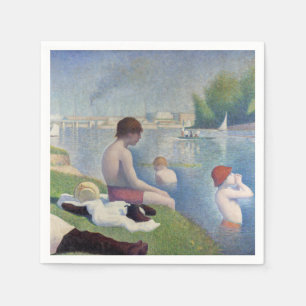 Georges Seurat - Bathers at Asnieres Napkins