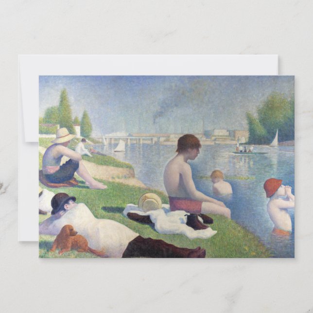 Georges Seurat — Bathers at Asnieres Thank You Card (Front)