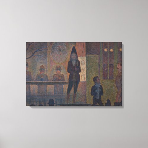 Georges Seurat _ Circus Sideshow Canvas Print
