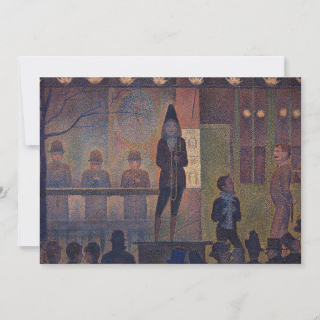 Georges Seurat - Circus Slideshow Invitation (Front)