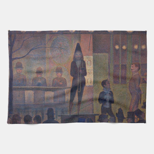 Georges Seurat - Circus Slideshow Kitchen Towel (Horizontal)