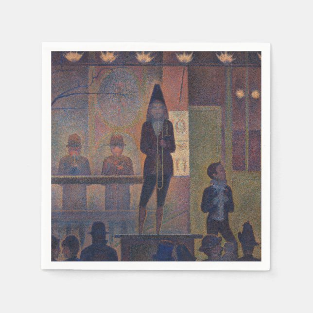Georges Seurat - Circus Slideshow Napkins (Front)