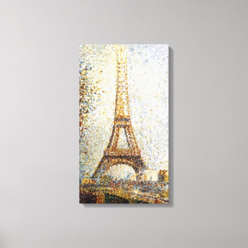 Georges Seurat Eiffel Tower Pointillism Canvas Print
