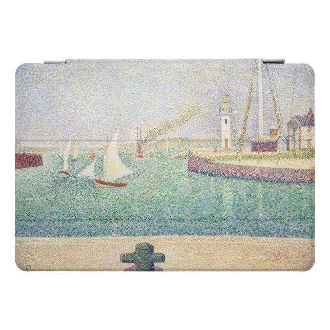 Georges Seurat - Entrance of the Port of Honfleur iPad Pro Cover (Horizontal)