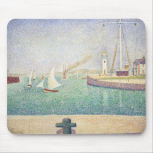 Georges Seurat - Entrance of the Port of Honfleur Mouse Pad