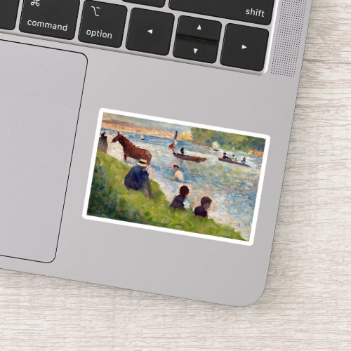 Georges Seurat Horse and Boats Sticker