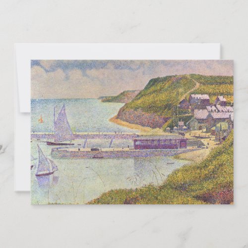 Georges Seurat _ Port_en_Bessin at High Tide Invitation