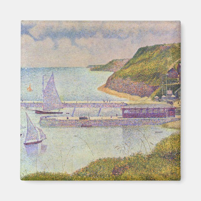 Georges Seurat - Port-en-Bessin at High Tide Magnet (Front)