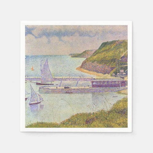 Georges Seurat _ Port_en_Bessin at High Tide Napkins