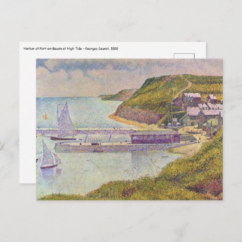 Georges Seurat _ Port_en_Bessin at High Tide Postcard