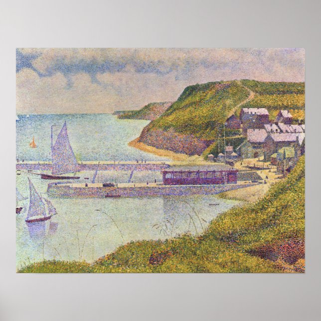 Georges Seurat - Port-en-Bessin at High Tide Poster (Front)