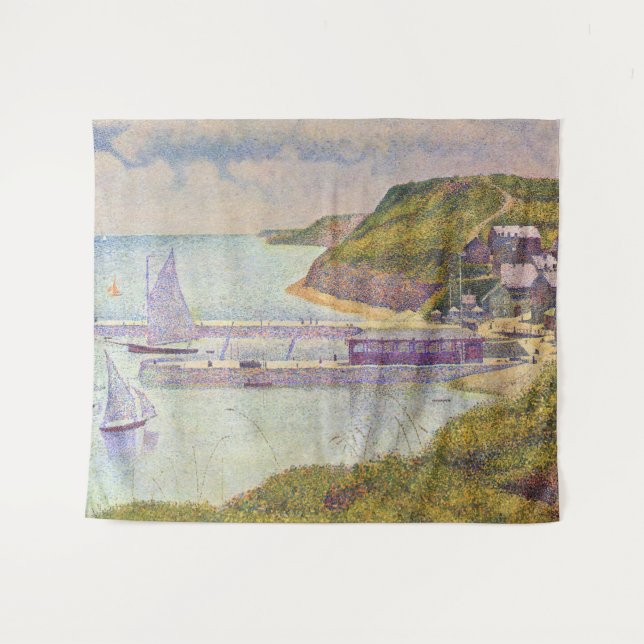 Georges Seurat - Port-en-Bessin at High Tide Tapestry (Front (Horizontal))
