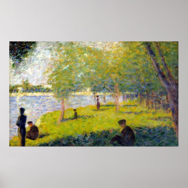 Georges Seurat Study for A Sunday La Grande Jatte Poster (Front)