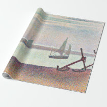 Georges Seurat The Channel at Gravelines, Evening Wrapping Paper