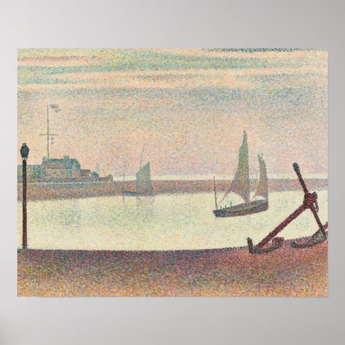 Georges Seurat _ The Channel at Gravelines Poster