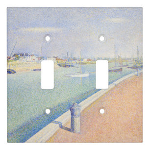 Georges Seurat - The Channel of Gravelines Light Switch Cover